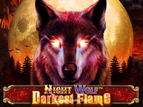 Night Wolf – Darkest Flame Slot Game Art
